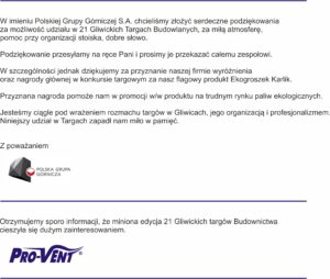 24 Międzynarodowe Gliwickie Targi – PreZero Arena Gliwice