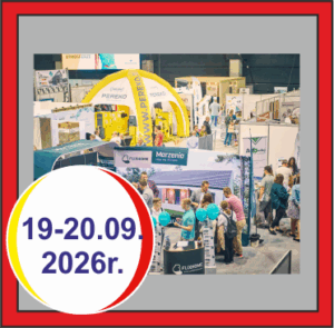 Hala targowa ze stoiskami, 21 Targi Budowlane EXPOBUD w Gliwicach 19-20.09.2026
